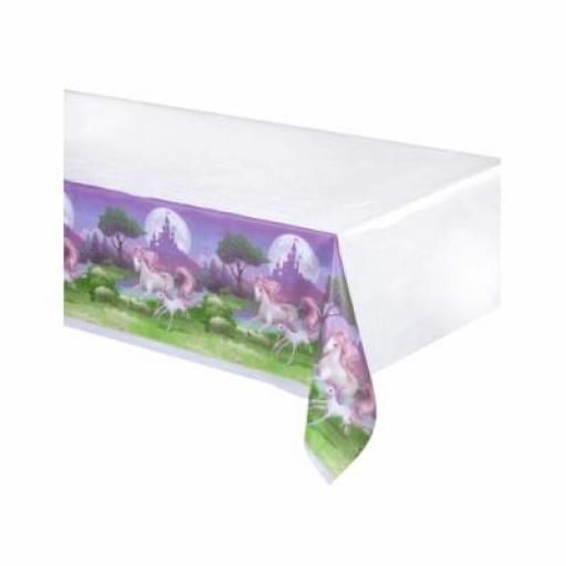 Unicorn Fantasy Plastic Party Table Cover 137 x 259cm