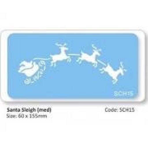 Santa Sleigh Stencil