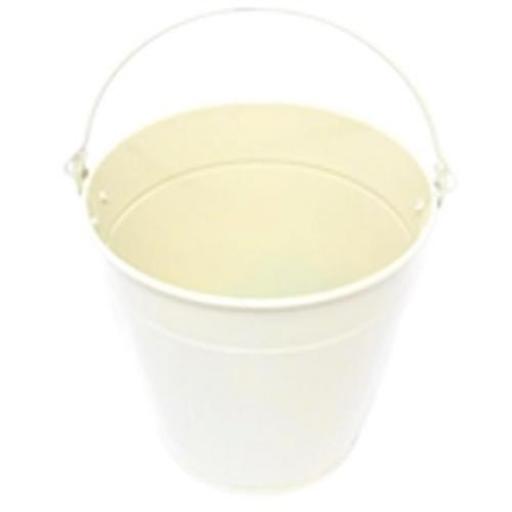 Metal Bucket - Cream 7.5cm