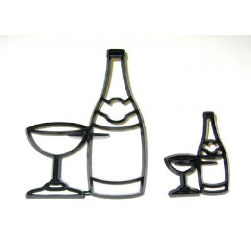 Patchwork Bottle & Glass