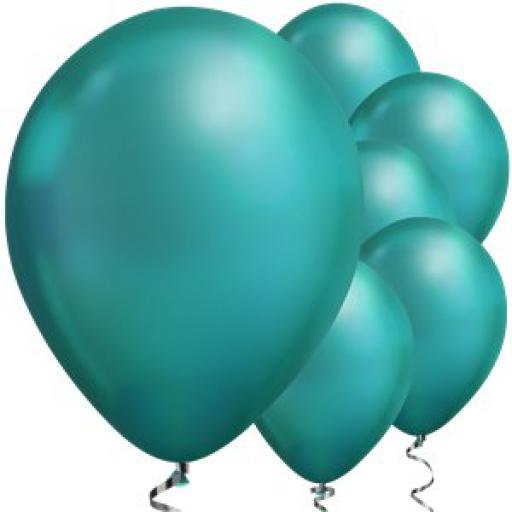 SALE!!! Green Chrome Balloons - 11" Latex 100pcs Qualitex