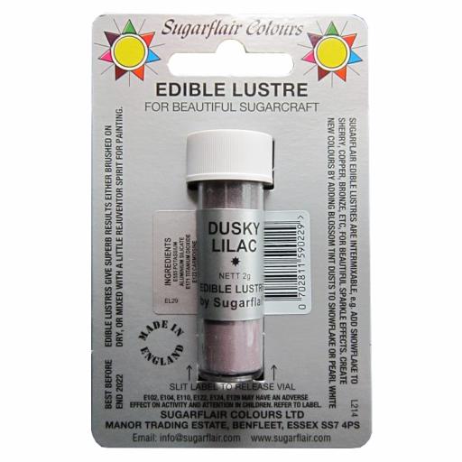 Sugarflair Edible Lustre Dusky Lilac -2g