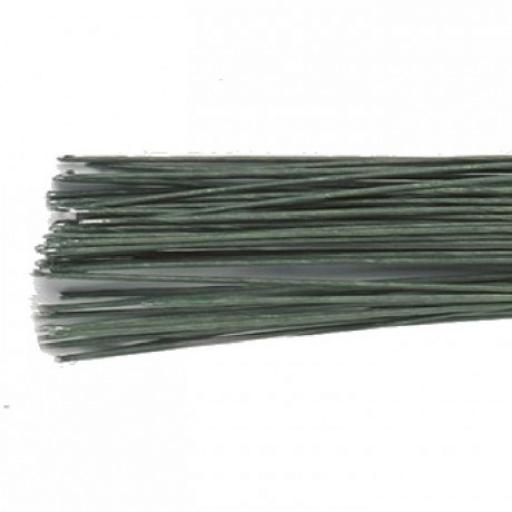 Dark Green Floral Wire - 22 Gauge