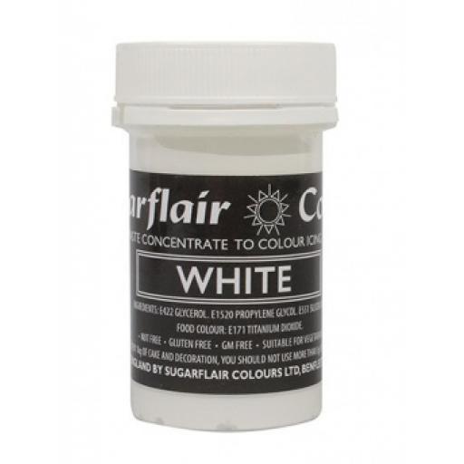 Sugarflair Spectral Paste White 25g