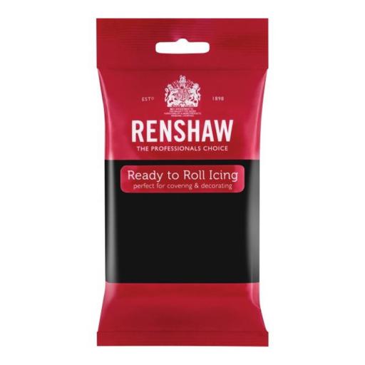 Renshaw Black Ready to Roll SugarPaste-250g