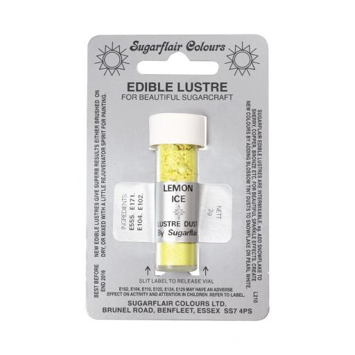 Sugarflair Edible Lustre - Lemon Ice 2g