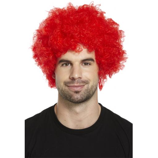 Red Afro Wig