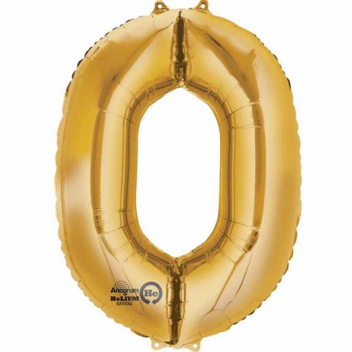 Balloon Air-Filled O Gold 16in