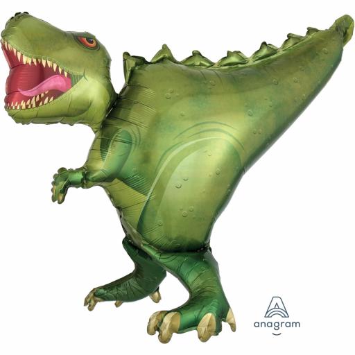 T-Rex / Dinosaur Ultrashape Foil Balloon 36"/91cm w x 30"/76cm