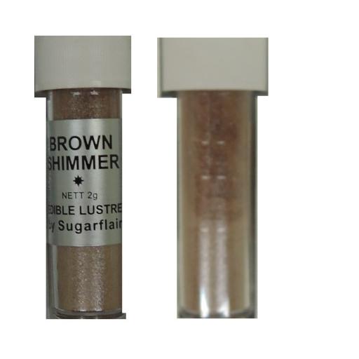 Sugarflair Edible Lustre - Brown Shimmer 2g