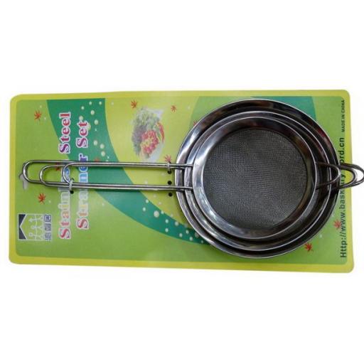 Stainless Steel Food Strainer Set 3/set