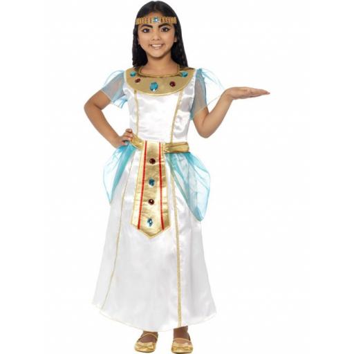 Deluxe Cleopatra Girl Costume, with Dress & Headpiece Large Size Age 10-12