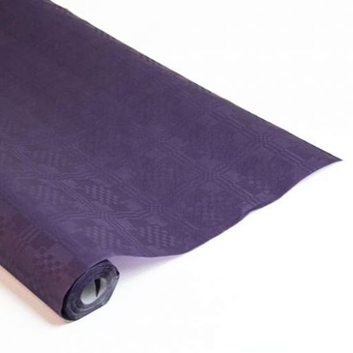 Damask Banqueting Roll Purple 25 m x 118 cm Paper