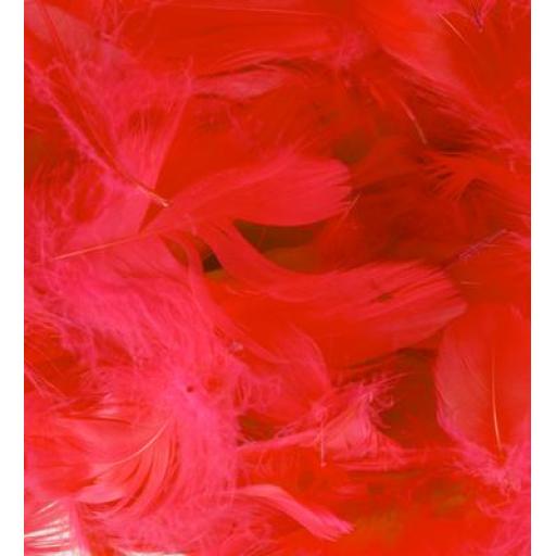 Eleganza Feathers Mixed sizes 3inch-5inch 50g bag Red No.16