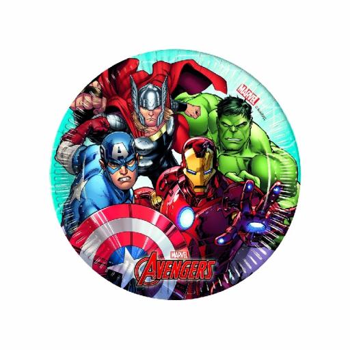 Avangers Paper Party Plates 20cm 8ct