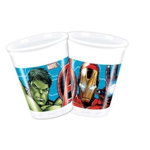 Avangers Plastic Party Cups 200ml 8ct