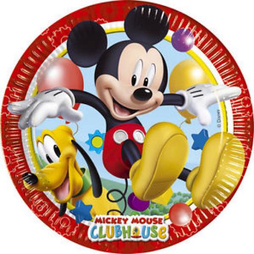 Mickey Mouse Clubhouse paper Party Plates 23cm 8per pack