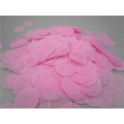 Tissue Paper Bio-degradable, Flame retardant Pink Confetti 100g 25mm