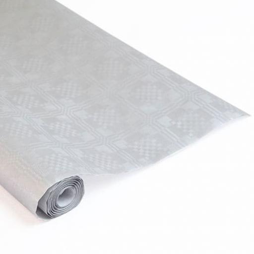 Banqueting Roll Silver 25m x118cm Paper.