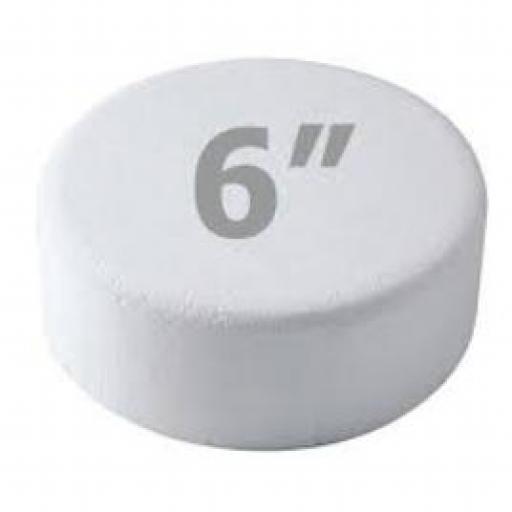 6x3" Round Cake Dummy - Rounded Edge