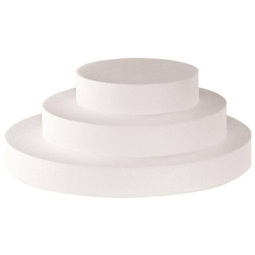 4" Round Cake Dummy Separator Straight Edge