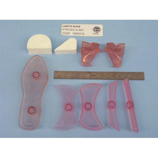 Jem 9 Piece Ladies Shoe Cutter/Embosser