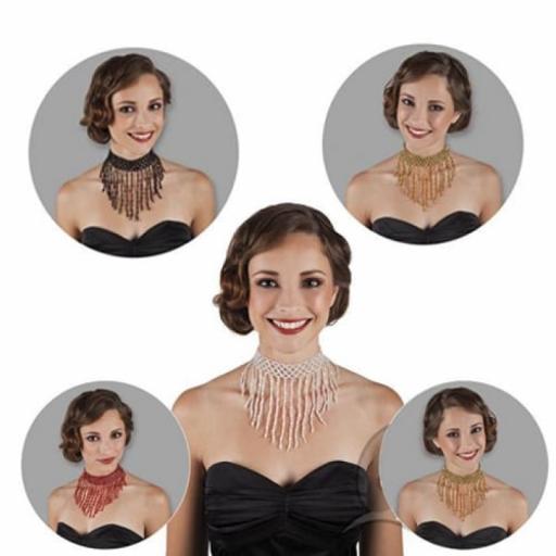 Hollywood Flapper Choker 5 colours