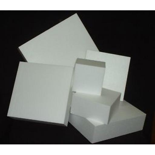 6" Square Cake Dummy Separator Straight Edge