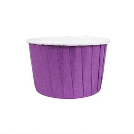 24 Coloured Purple Baking Cups 24pcs