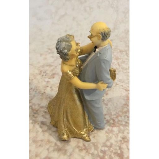 Resin 50th Anniversary Couple Cake Topper