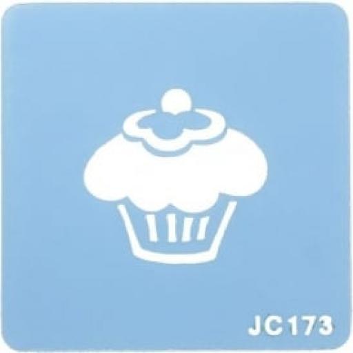 Cupcake Design Stencil