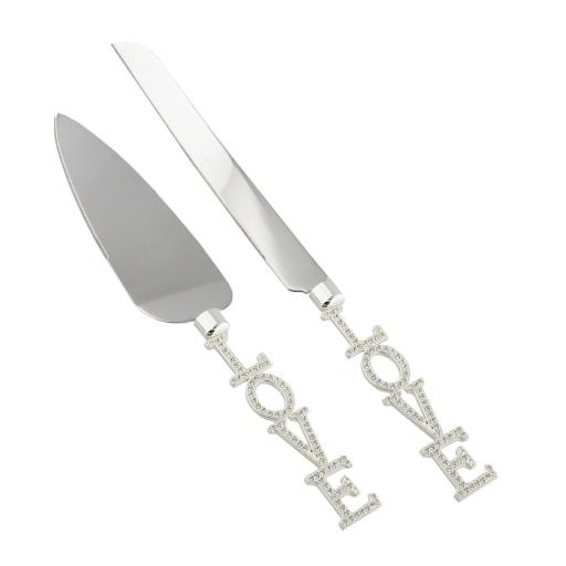 Wedding Cake Knife & Slice Serving Set