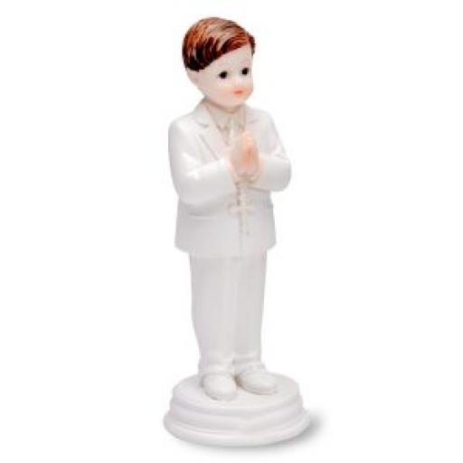 Shiny Resin Praying Boy Standing