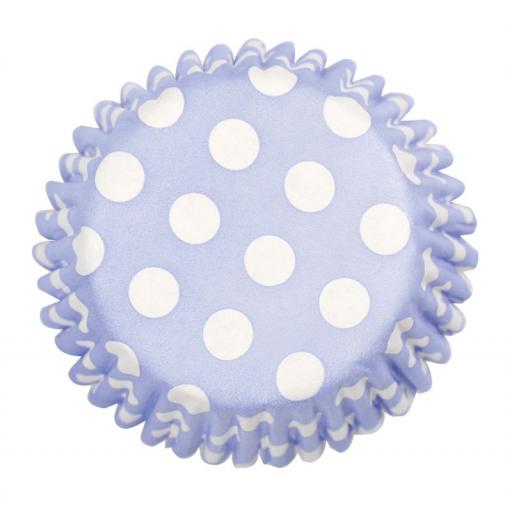 China Blue Spot Printed Baking Cases 54pcs