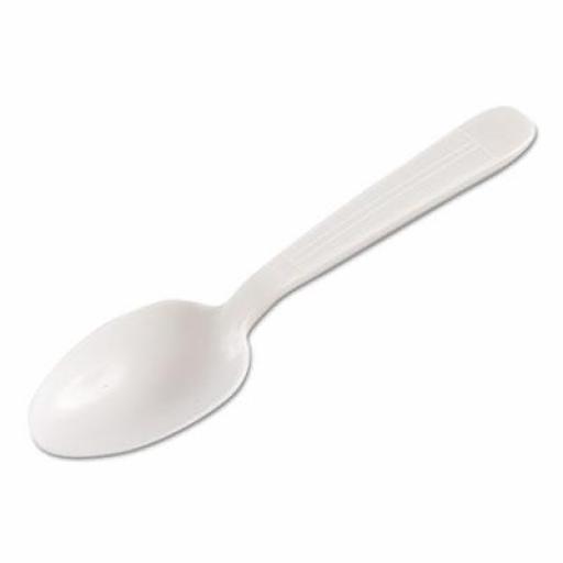 White Plastic DisposableSpoons 100/pkg