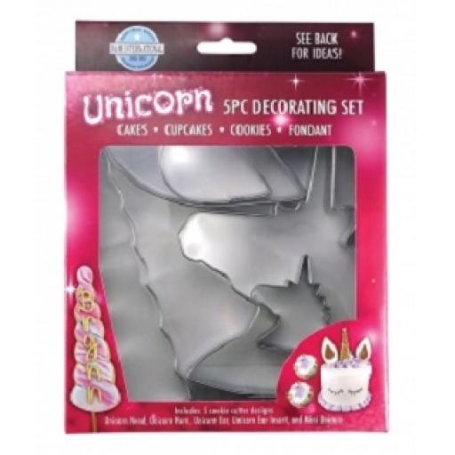 Unicorn 5pcs Decorating Set /Cookie Cutter