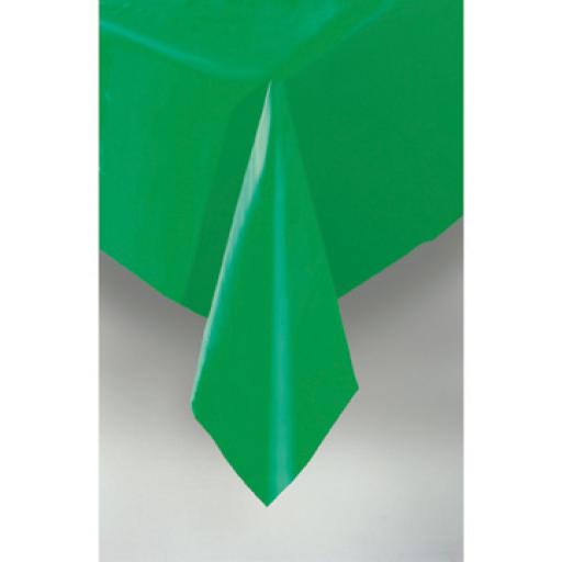 Emerald Green Plastic Table Cover - Rectangle54x108"