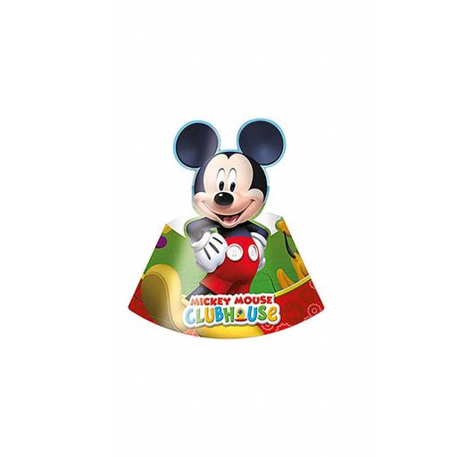 6 Disney Mickey-Mouse Party Hats Card