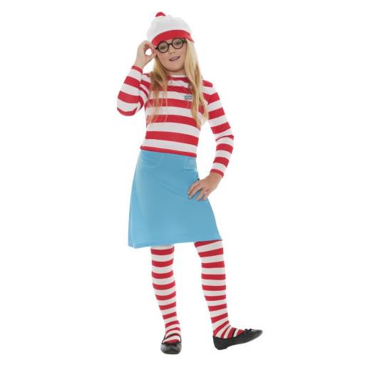 WHERE'S WALLY? WENDA CHILD COSTUME Medium