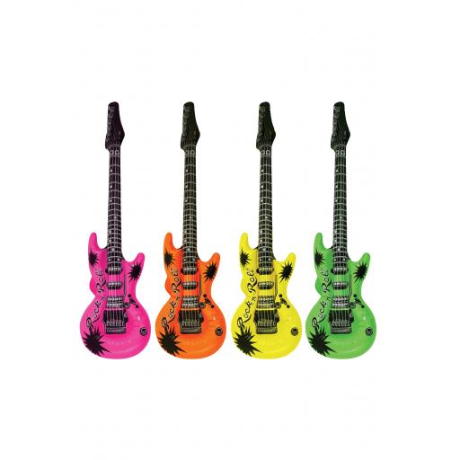 Inflatable Guitar 106cm Neon Assorted Colour