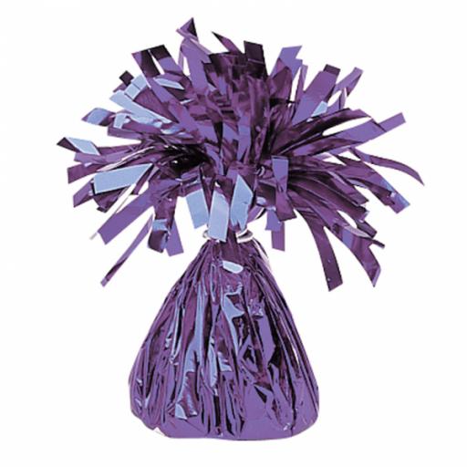 Purple Foil Balloon Weights 170g