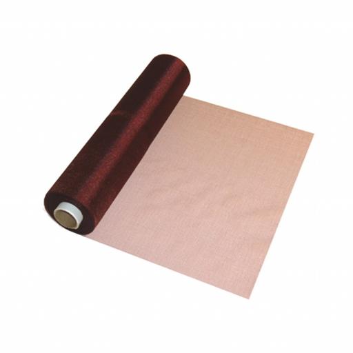 Organza Snow Sheer Roll Burgundy 29cm x 25m