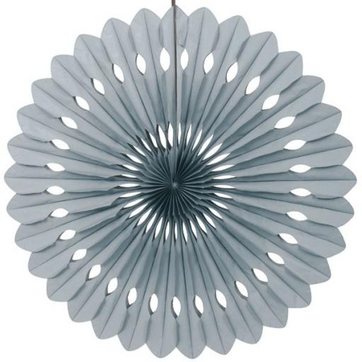 Decorative Paper Fan Grey 16inch