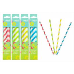 Paper Drinking Straws 30 Pack Yellow.jpg