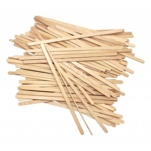 Disposable Birchwood Tea Wood Coffee Stir Sticks Wooden Stirrers 190mm 100 Pcs