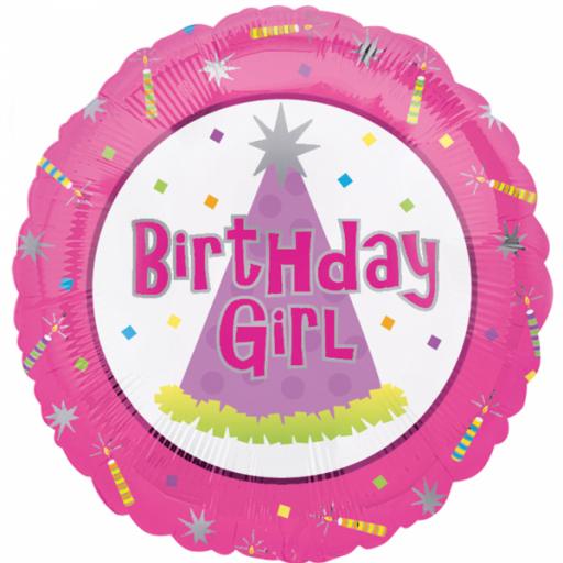 Birthday Girl Standard Foil Balloons