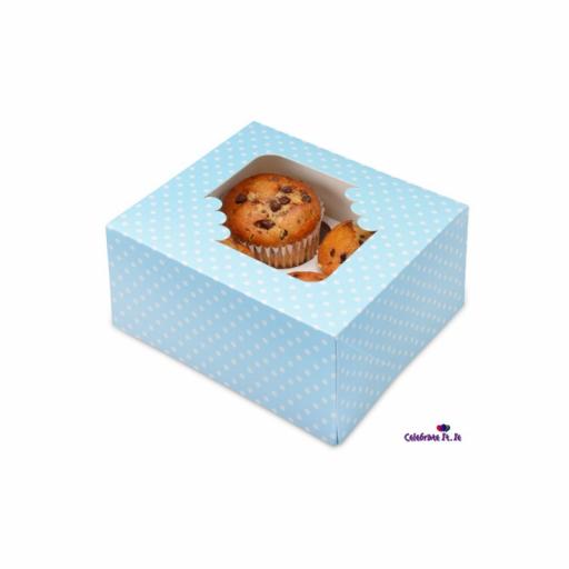 Blue Spot 4/ Muffin Cupcake Box x 2