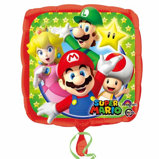 Super Mario  Foil Balloons 17in