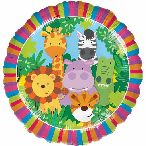 Jungle Friends Standard Foil Balloons