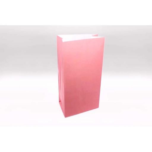 12 Paper Party Bags - Baby Pink